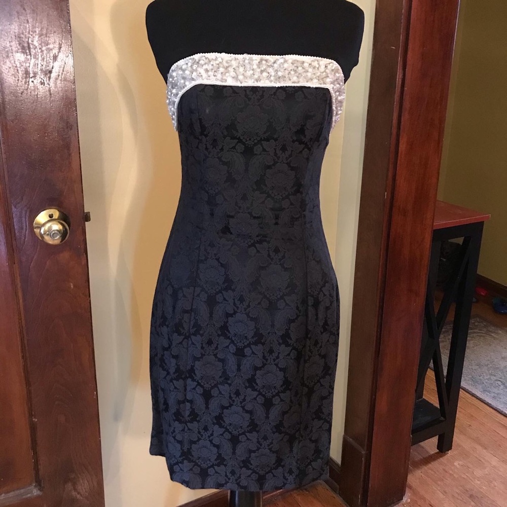 Vintage Strapless Cocktail Dress